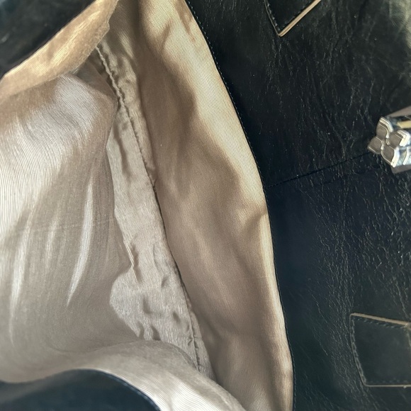 BCBGMAXAZRIA Black Patent Leather Hand Bag - Picture 12 of 16